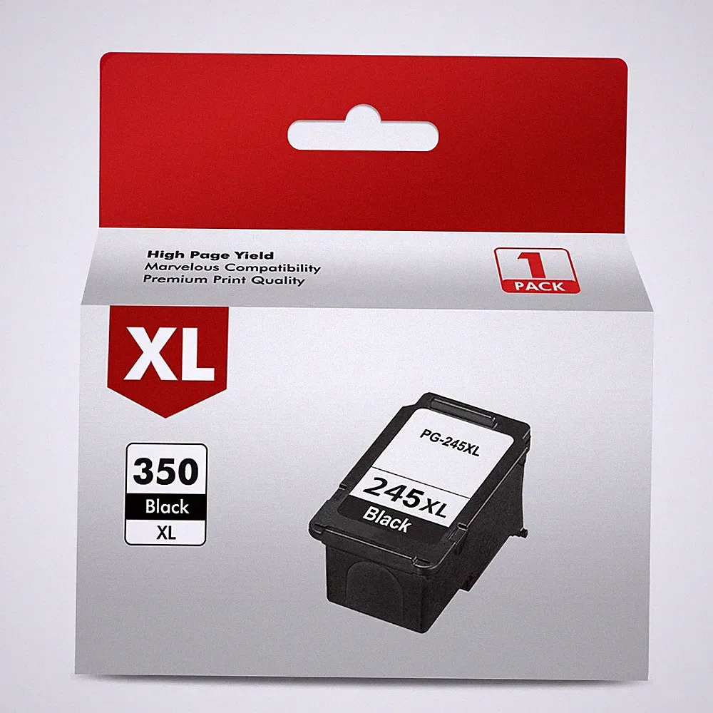 1 245XL PG-245XL Black Ink Cartridge for Canon PIXMA MG2522 Printer High Yield