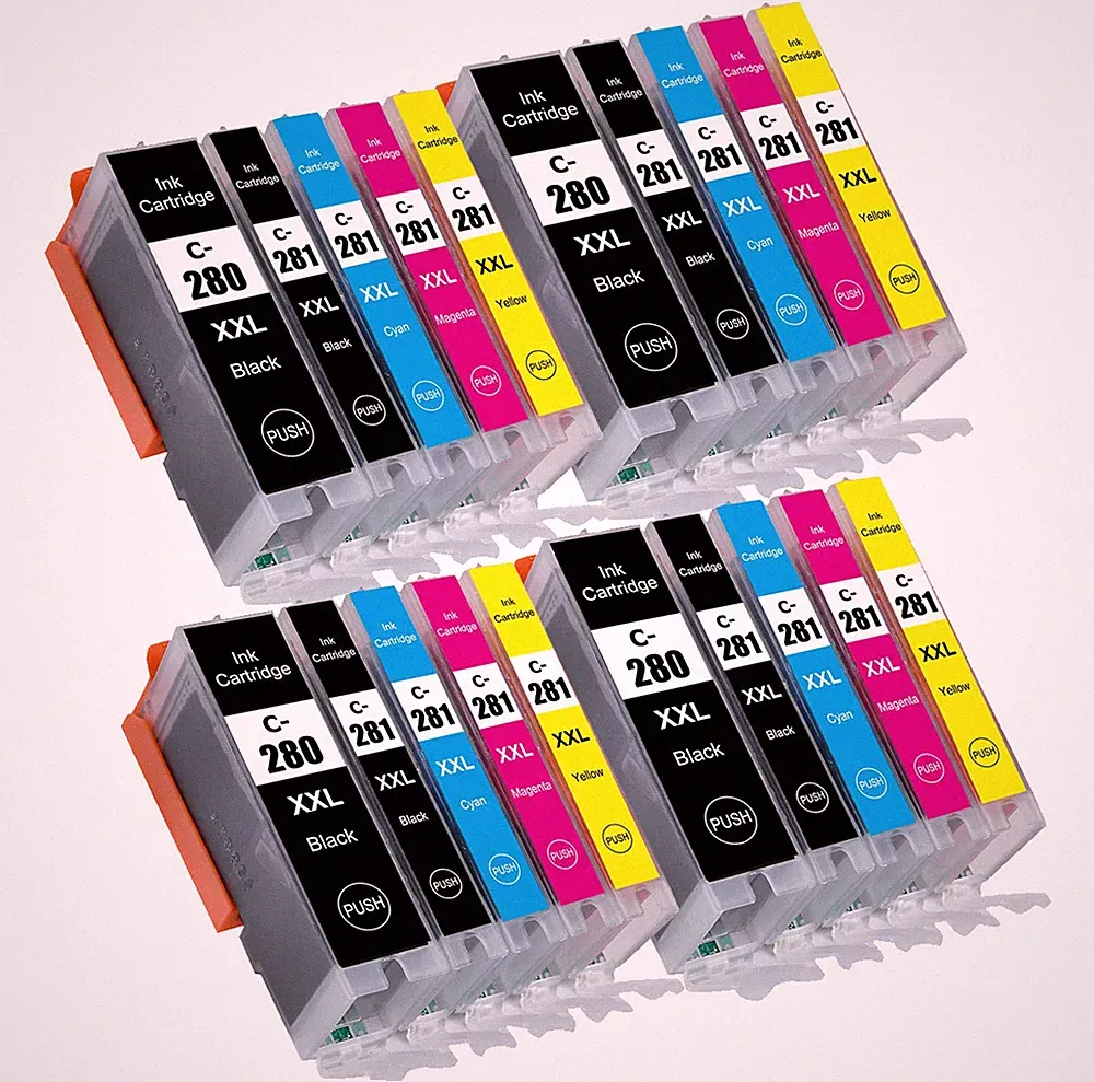 20PK PGI-280XXL CLI-281XXL Printer Ink for Canon TR8620A TR8622A TS702A TR8520