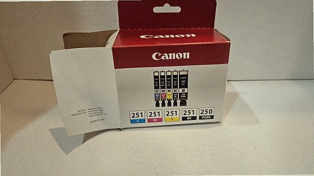 5 Pack Set Canon 250 251 Ink Cartridge PGI250 CLI251 Set of 5 *DESCRIPTION*