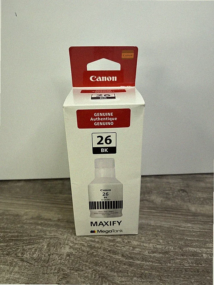 Authentic Canon GI-26 Pigment BLACK INK BOTTLE 167.0 ml (4409C001) Brand New