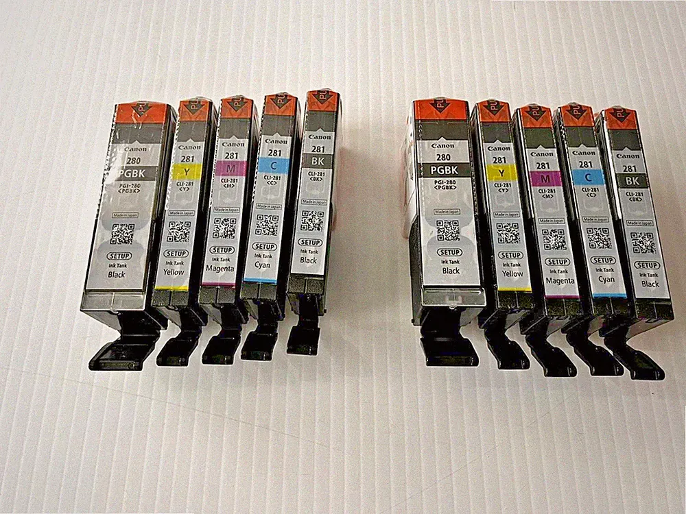 Canon 280 281 Ink Cartridge PGI280 CLI281 CMYK 2 SETS (10) NEW OEM Sealed Setup