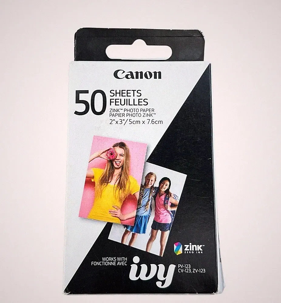 CANON 50 SHEETS ZINK PHOTO PAPER IVY ZERO INK