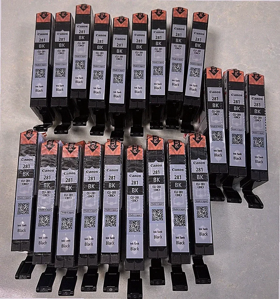 Canon Ink Cartridge - 21 Pack Canon 281 BK Sealed Open Box