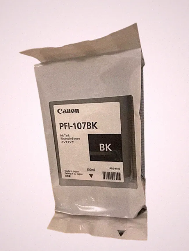 Canon PFI-107BK (Black) 130ml Ink Tank Toner Printer Cartridge Expired 2024