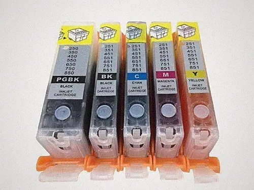 Edible Ink PGI-280 XL CLI-281 XL Cake ink cartridges for Canon Pixma - 5pack