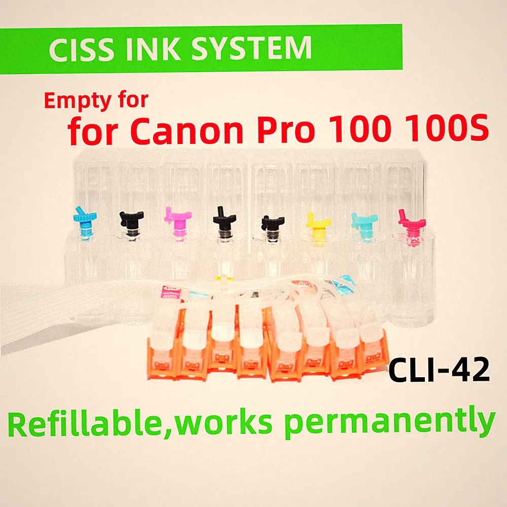 Empty Cis ciss ink system for Canon Pro 100 100S Printer cli-42 cartridge