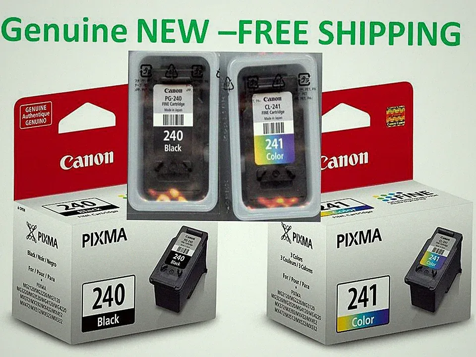 Genuine Canon 240/241 Original Ink Cartridge Combo for MG3620 MG3520 Printer-New