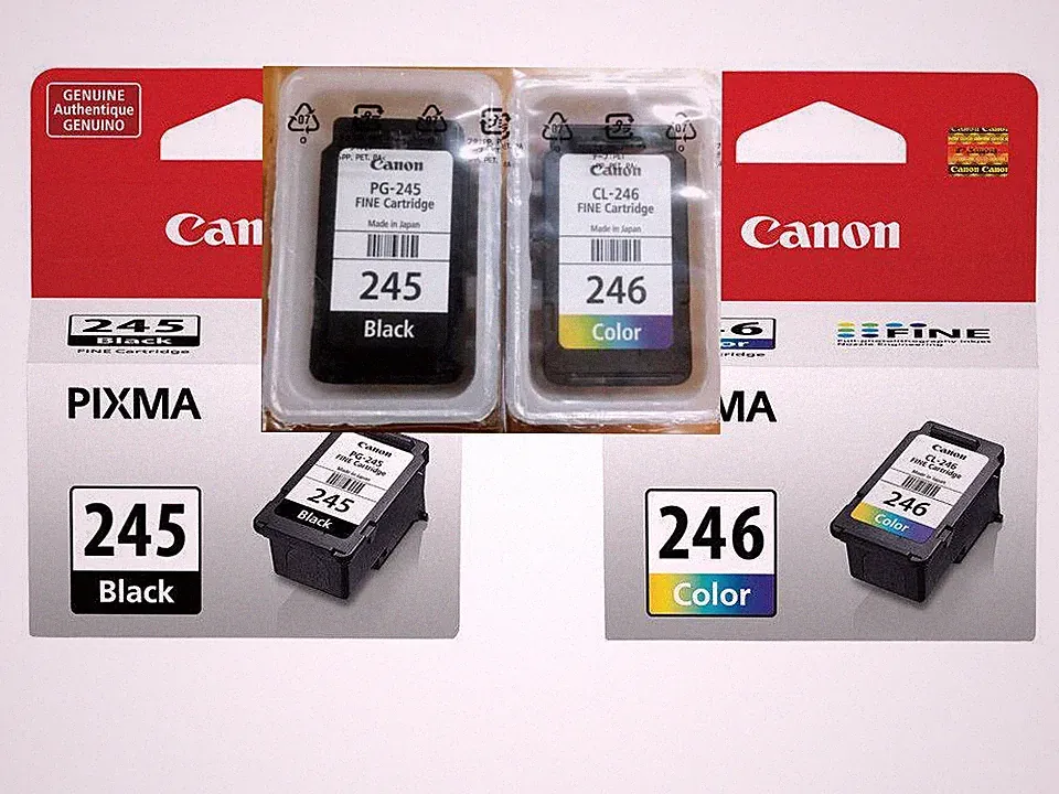 Genuine Canon 245 246 ink cartridge combo for MX492 490 302 2922 4522 printer