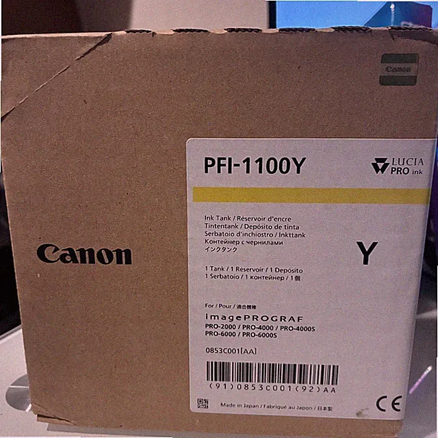 Genuine Canon PFI-1100Y Ink Cartridge 0853C001AA-Expired