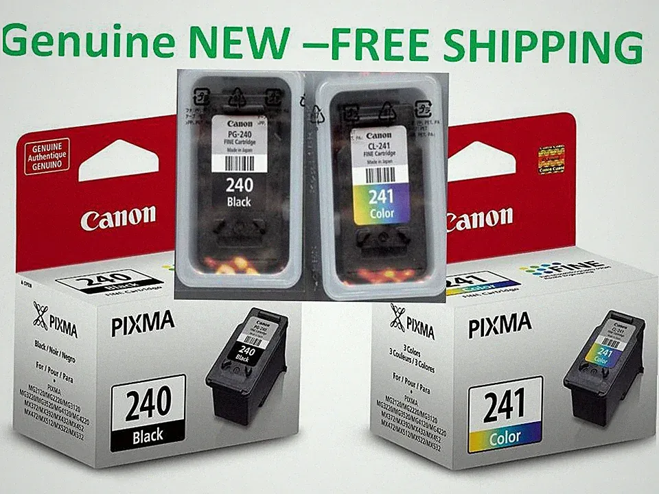 Genuine Canon PG-240 CL-241 Original Ink Cartridges For MG3600 Series Printer