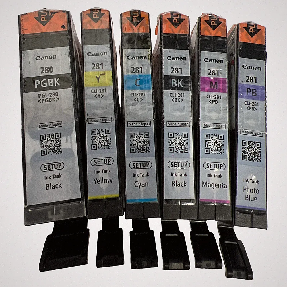 Genuine Canon PGI-280 CL-281 Setup Ink Cartridge (PBCMYB) -6PK