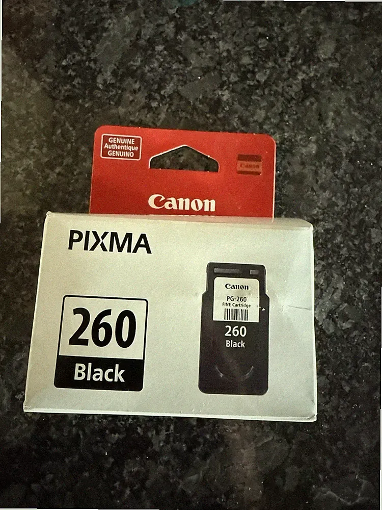 Genuine Canon Pixma PG-260 Black Fine Printer Ink Cartridge New and Sealed