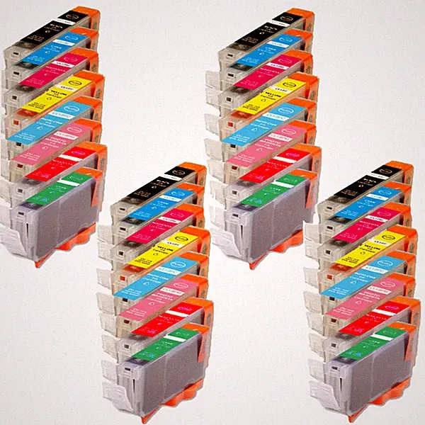 Ink Cartridges Combo for Canon CLI-8 Pixma Printer Pro9000 Mark II w/ R & G