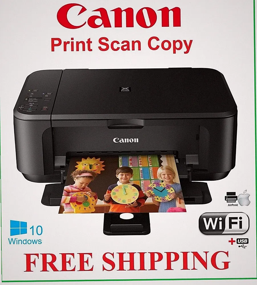 NEW Canon MG3620 Wireless Printer/Scan/Copy-Duplex-Photo Print-Back College Sale