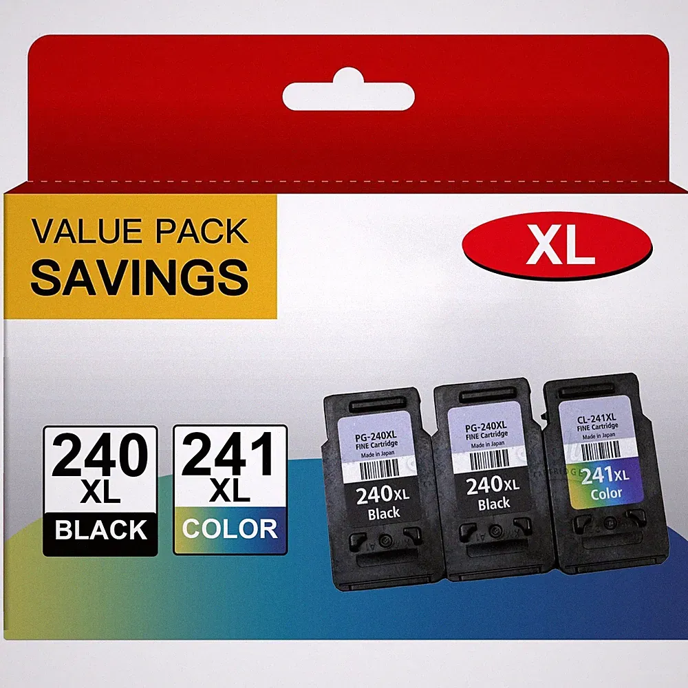 PG-240XL CL-241XL Ink Cartridge for Canon 240 241 Ink Cartridges 240XL Black Ink