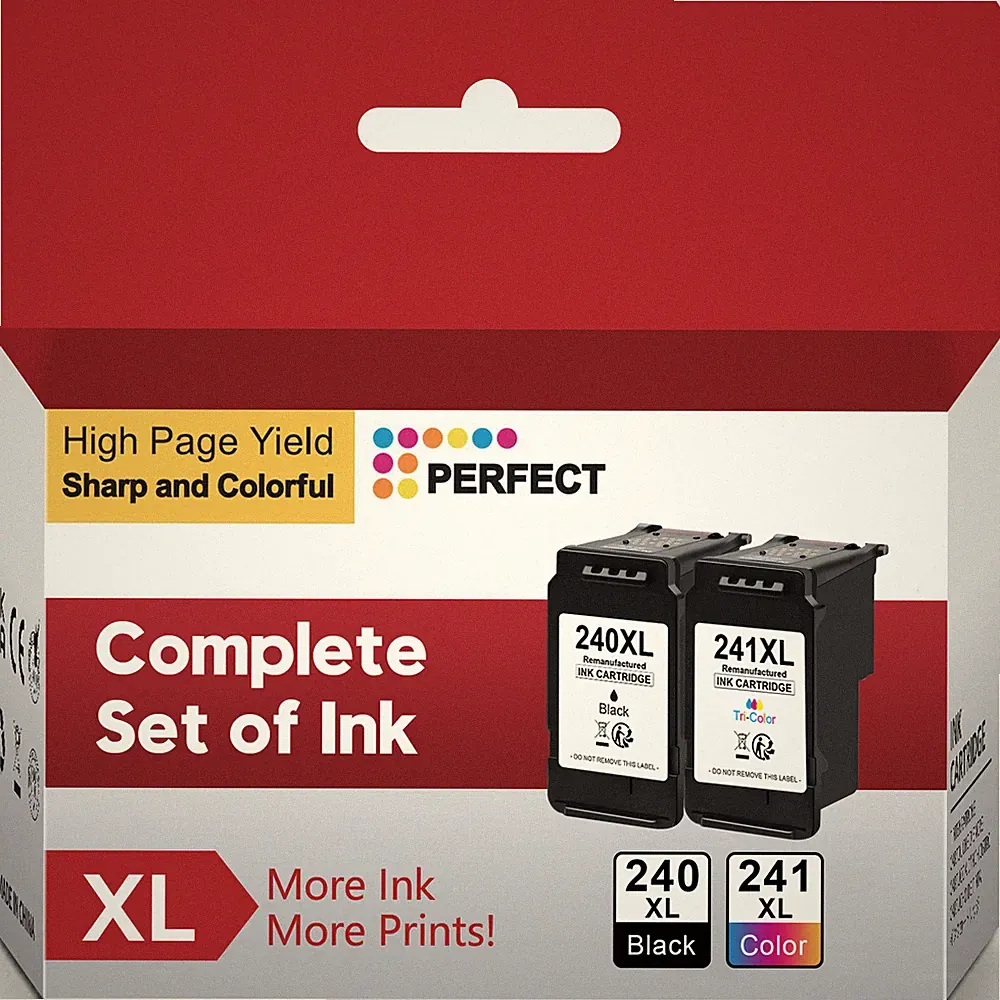 PG-240XL CL-241XL Ink Cartridges for Canon 240 241 Ink Combo PIXMA MG3600 MG3620