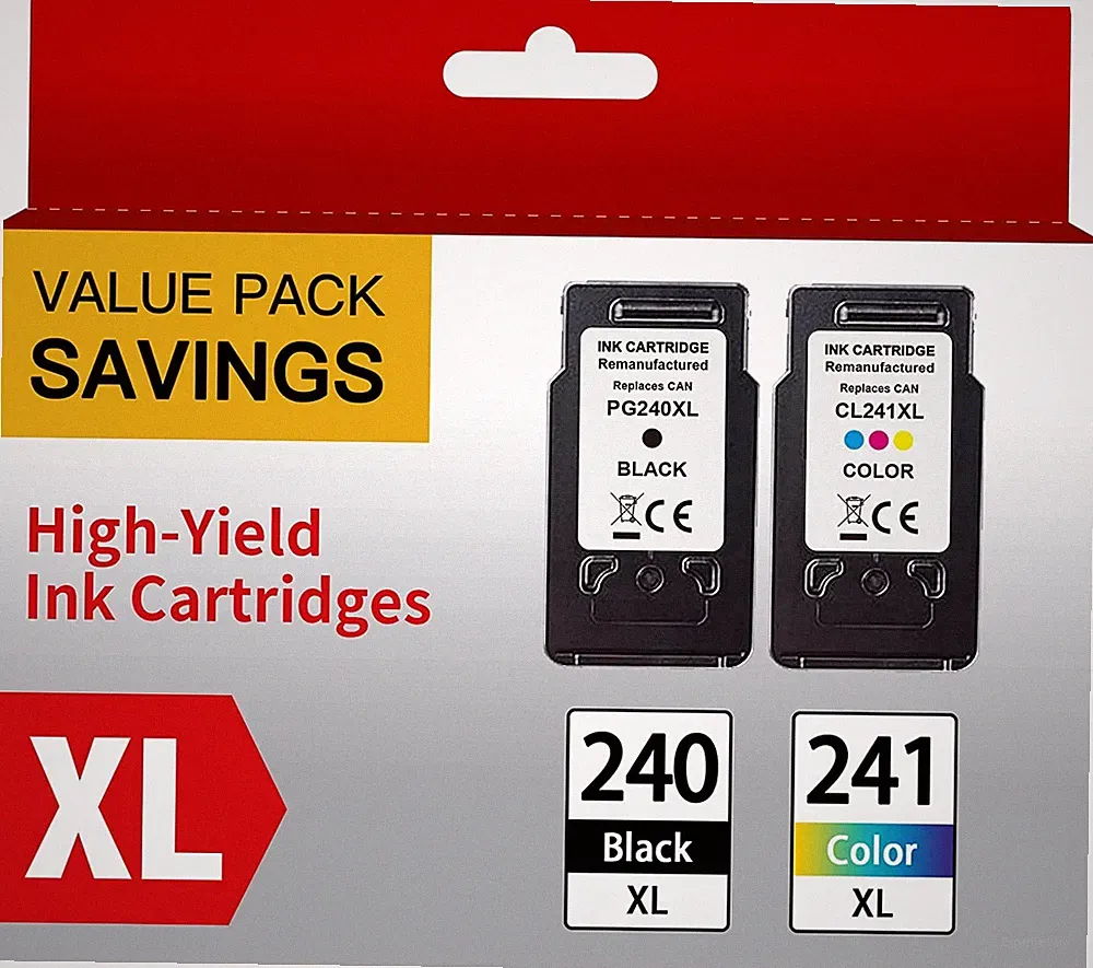 PG-240XL CL-241XL Ink Cartridges for Canon Ink 240 241 Combo Pixma MG3620 MG3600