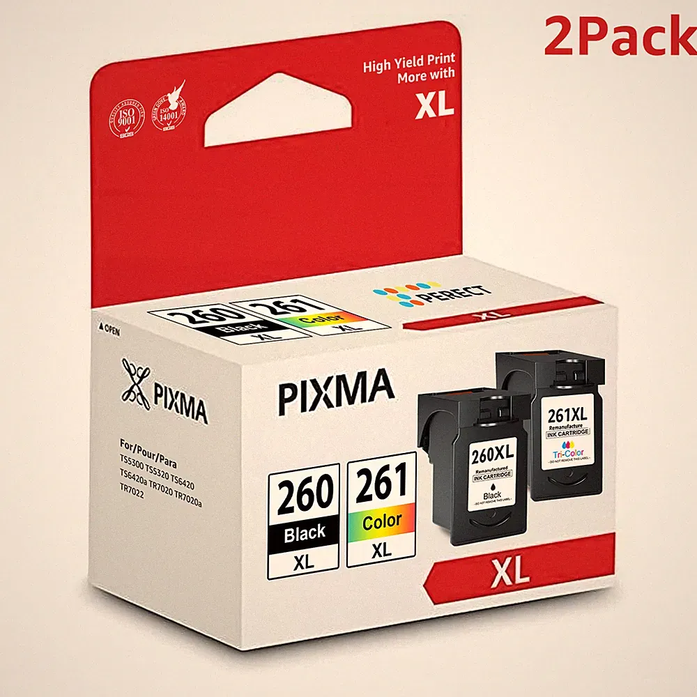 PG-260XL CL-261XL Ink Cartridge For Canon 260xl Ink Pixma TS6420a TR7020 TR7022a