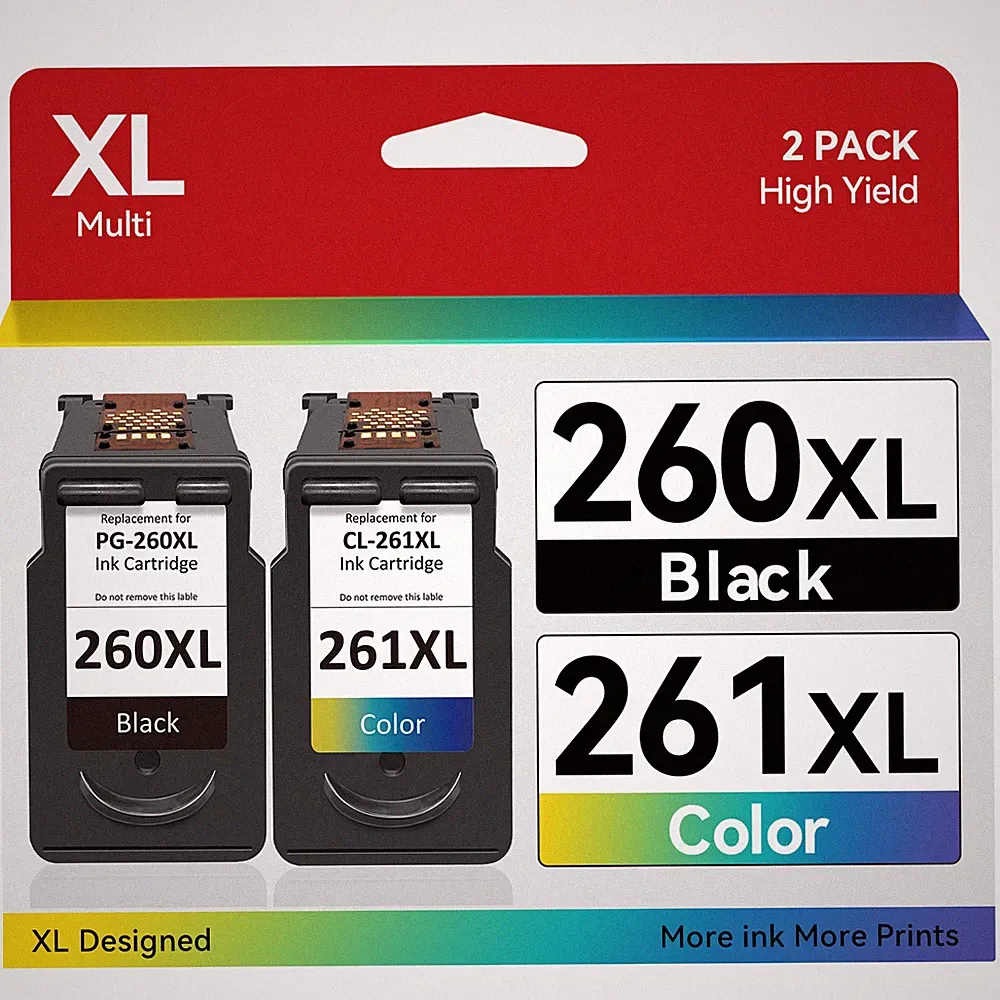 PG-260XL CL-261XL Ink Cartridge Replace for Canon PIXMA TS6420 TS6420a TR7020a
