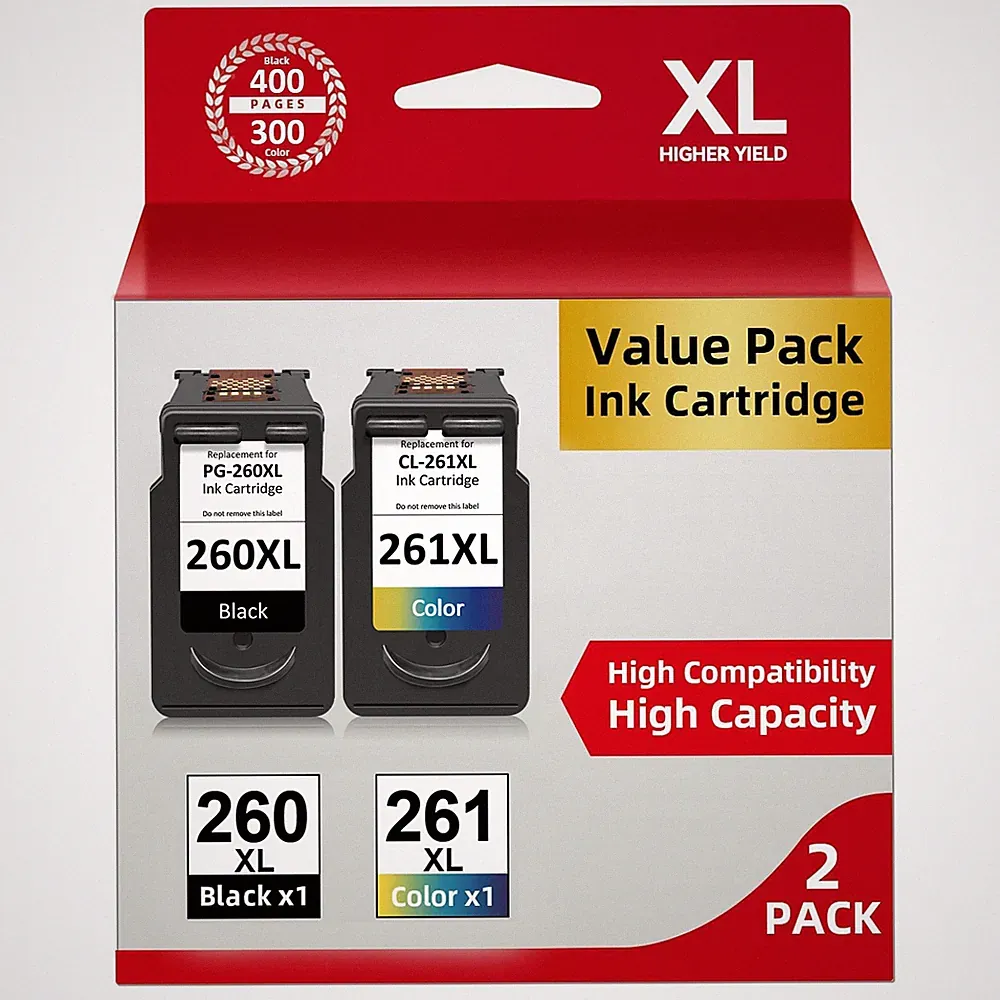 PG-260XL CL-261XL Ink Cartridges for Canon Pixma TS6420a TR7020 TR7022a Printer