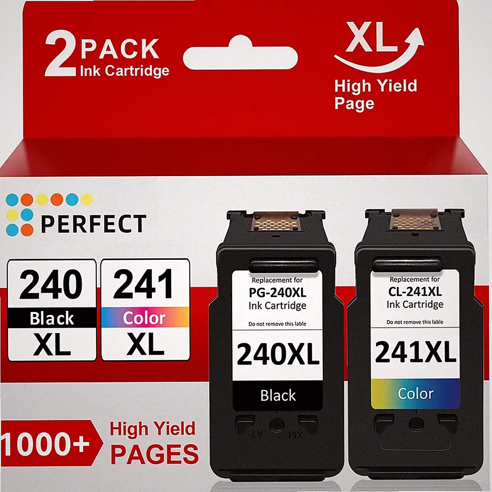 XL Ink Cartridges PG-240XL CL-241XL for Canon PIXMA MG3600 MX472 MX452 Printer