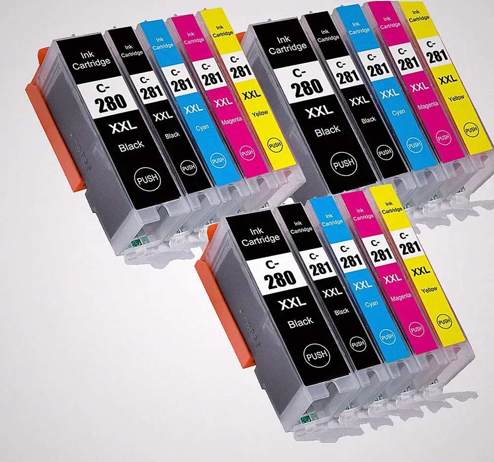 XXL PGI-280 CLI-281 Printer Ink for Canon Pixma TR8622A TR8620A TS702A TS6320